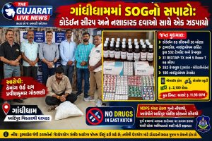 ગાંધીધામમાં SOGનો સપાટો: કોડેઇન સીરપ અને નશાકારક દવાઓ સાથે એક ઝડપાયો